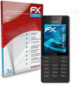 atFoliX FX-Clear Schutzfolie für Nokia 150