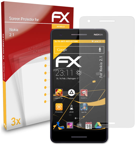 atFoliX FX-Antireflex Displayschutzfolie für Nokia 2.1