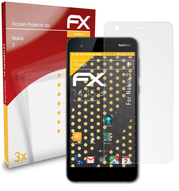 atFoliX FX-Antireflex Displayschutzfolie für Nokia 2