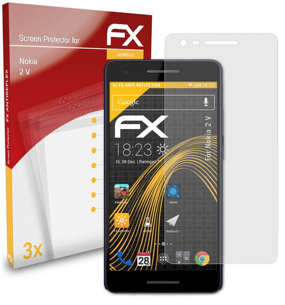 atFoliX FX-Antireflex Displayschutzfolie für Nokia 2 V