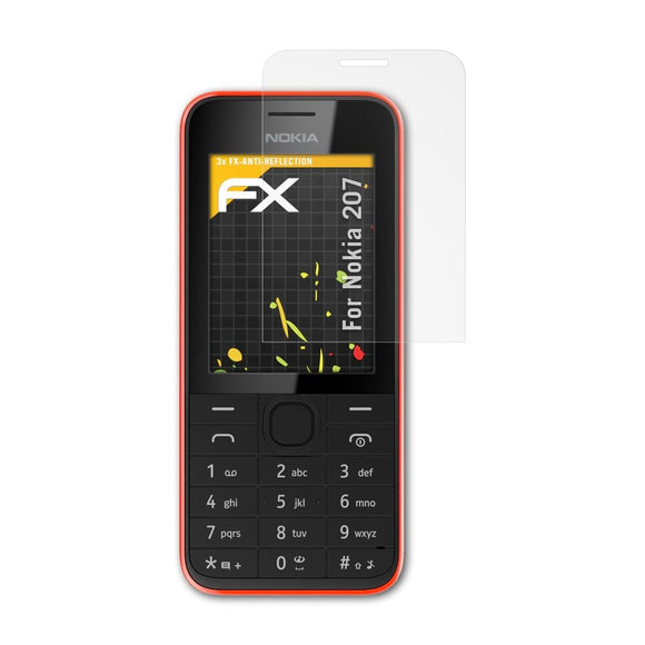 atFoliX FX-Antireflex Displayschutzfolie für Nokia 207