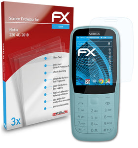 atFoliX FX-Clear Schutzfolie für Nokia 220 4G (2019)