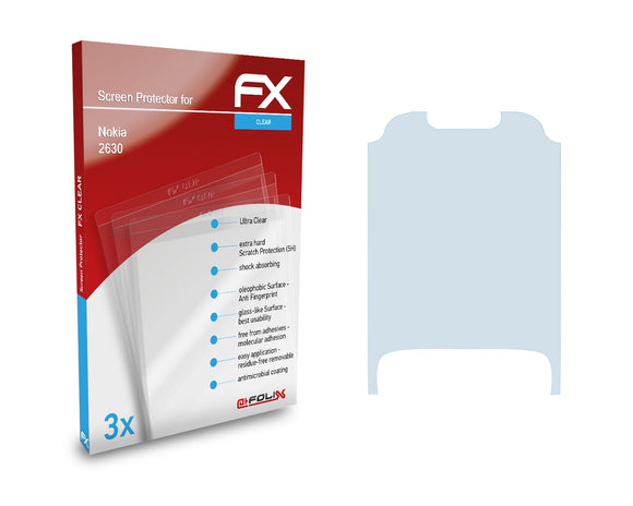 atFoliX FX-Clear Schutzfolie für Nokia 2630