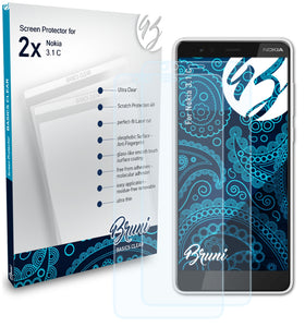 Bruni Basics-Clear Displayschutzfolie für Nokia 3.1 C