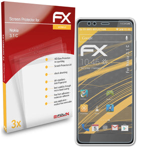 atFoliX FX-Antireflex Displayschutzfolie für Nokia 3.1 C