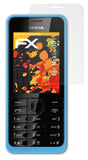 Panzerfolie atFoliX kompatibel mit Nokia 301, entspiegelnde und stoßdämpfende FX (3X)