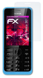 Glasfolie atFoliX kompatibel mit Nokia 301, 9H Hybrid-Glass FX