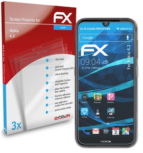 atFoliX FX-Clear Schutzfolie für Nokia 4.2