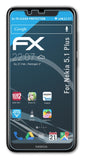 Schutzfolie atFoliX kompatibel mit Nokia 5.1 Plus / X5, ultraklare FX (3X)