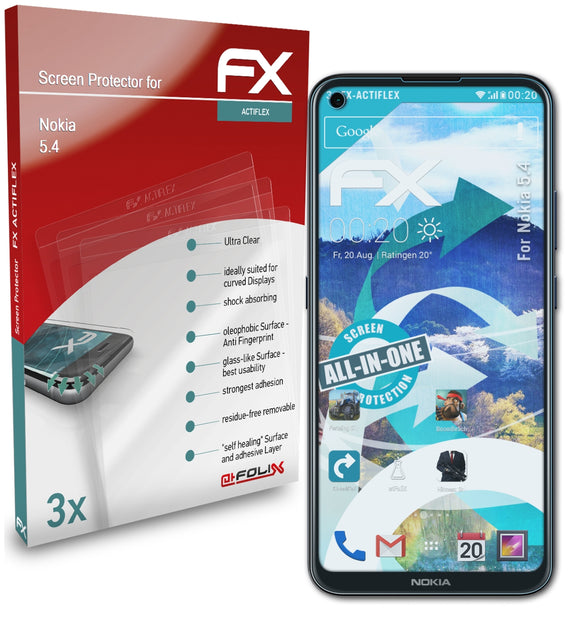 atFoliX FX-ActiFleX Displayschutzfolie für Nokia 5.4