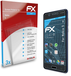 atFoliX FX-Clear Schutzfolie für Nokia 5