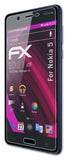 Glasfolie atFoliX kompatibel mit Nokia 5, 9H Hybrid-Glass FX