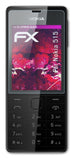Glasfolie atFoliX kompatibel mit Nokia 515, 9H Hybrid-Glass FX