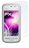 Glasfolie atFoliX kompatibel mit Nokia 5230 Nuron, 9H Hybrid-Glass FX