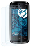 Schutzfolie Bruni kompatibel mit Nokia 5800 XpressMusic, glasklare (2X)