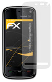 Panzerfolie atFoliX kompatibel mit Nokia 5800 XpressMusic, entspiegelnde und stoßdämpfende FX (3X)