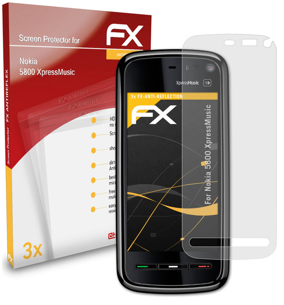 atFoliX FX-Antireflex Displayschutzfolie für Nokia 5800 XpressMusic