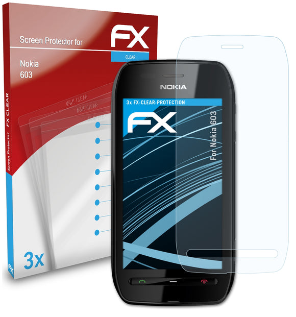atFoliX FX-Clear Schutzfolie für Nokia 603