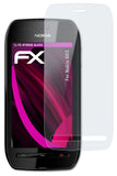 Glasfolie atFoliX kompatibel mit Nokia 603, 9H Hybrid-Glass FX