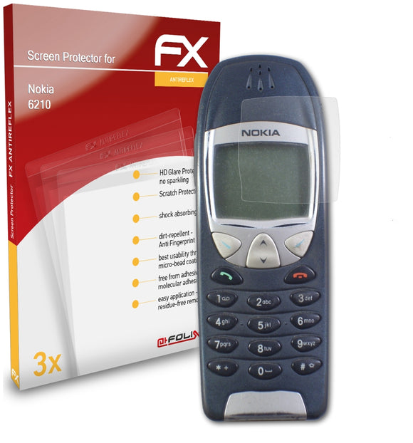 atFoliX FX-Antireflex Displayschutzfolie für Nokia 6210