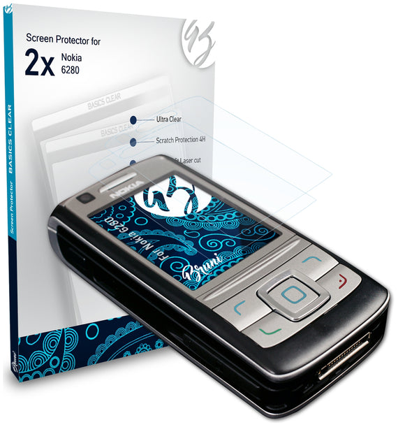 Bruni Basics-Clear Displayschutzfolie für Nokia 6280