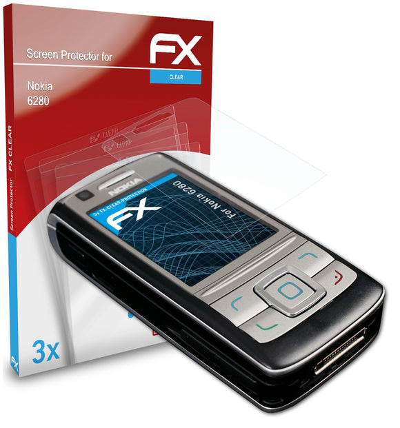 atFoliX FX-Clear Schutzfolie für Nokia 6280