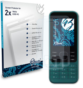 Bruni Basics-Clear Displayschutzfolie für Nokia 6300 4G