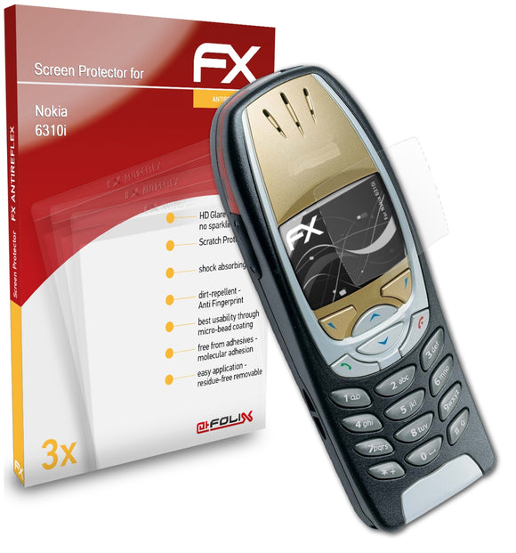 atFoliX FX-Antireflex Displayschutzfolie für Nokia 6310i