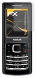 Panzerfolie atFoliX kompatibel mit Nokia 6500 Classic, entspiegelnde und stoßdämpfende FX (3X)
