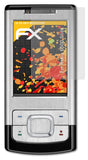 Panzerfolie atFoliX kompatibel mit Nokia 6500 Slide, entspiegelnde und stoßdämpfende FX (3X)