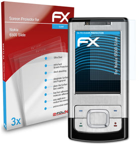 atFoliX FX-Clear Schutzfolie für Nokia 6500 Slide