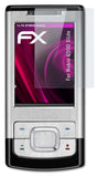 Glasfolie atFoliX kompatibel mit Nokia 6500 Slide, 9H Hybrid-Glass FX