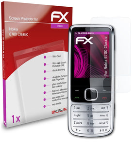 atFoliX FX-Hybrid-Glass Panzerglasfolie für Nokia 6700 Classic