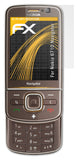 Panzerfolie atFoliX kompatibel mit Nokia 6710 Navigator, entspiegelnde und stoßdämpfende FX (3X)