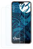Schutzfolie Bruni kompatibel mit Nokia 7.1, glasklare (2X)