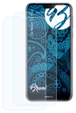Schutzfolie Bruni kompatibel mit Nokia 7.1 Plus, glasklare (2X)