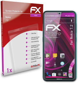 atFoliX FX-Hybrid-Glass Panzerglasfolie für Nokia 7.2