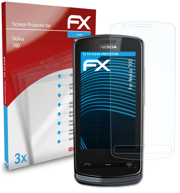 atFoliX FX-Clear Schutzfolie für Nokia 700