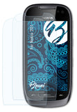 Bruni Schutzfolie kompatibel mit Nokia 701, glasklare Folie (2X)