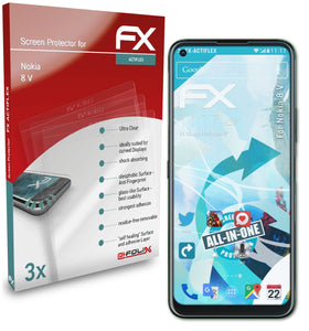 atFoliX FX-ActiFleX Displayschutzfolie für Nokia 8 V