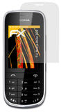 Panzerfolie atFoliX kompatibel mit Nokia Asha 203, entspiegelnde und stoßdämpfende FX (3X)