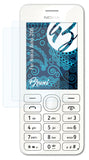 Schutzfolie Bruni kompatibel mit Nokia Asha 206, glasklare (2X)