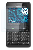 Schutzfolie Bruni kompatibel mit Nokia Asha 210, glasklare (2X)
