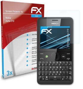 atFoliX FX-Clear Schutzfolie für Nokia Asha 210