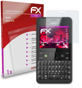 atFoliX FX-Hybrid-Glass Panzerglasfolie für Nokia Asha 210