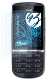 Schutzfolie Bruni kompatibel mit Nokia Asha 300, glasklare (2X)