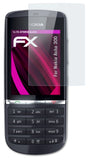 Glasfolie atFoliX kompatibel mit Nokia Asha 300, 9H Hybrid-Glass FX