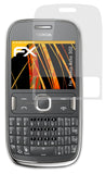 Panzerfolie atFoliX kompatibel mit Nokia Asha 302, entspiegelnde und stoßdämpfende FX (3X)