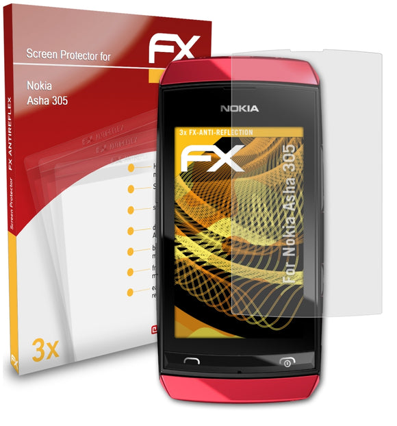 atFoliX FX-Antireflex Displayschutzfolie für Nokia Asha 305