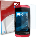 atFoliX FX-Clear Schutzfolie für Nokia Asha 305